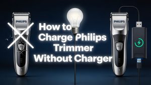 how to charge philips trimmer without charger