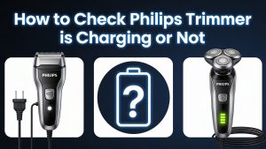 how to check philips trimmer is charging or not